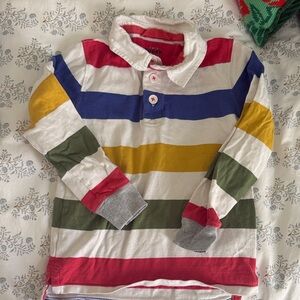Mini Boden Multicolor Striped Polo Shirt
